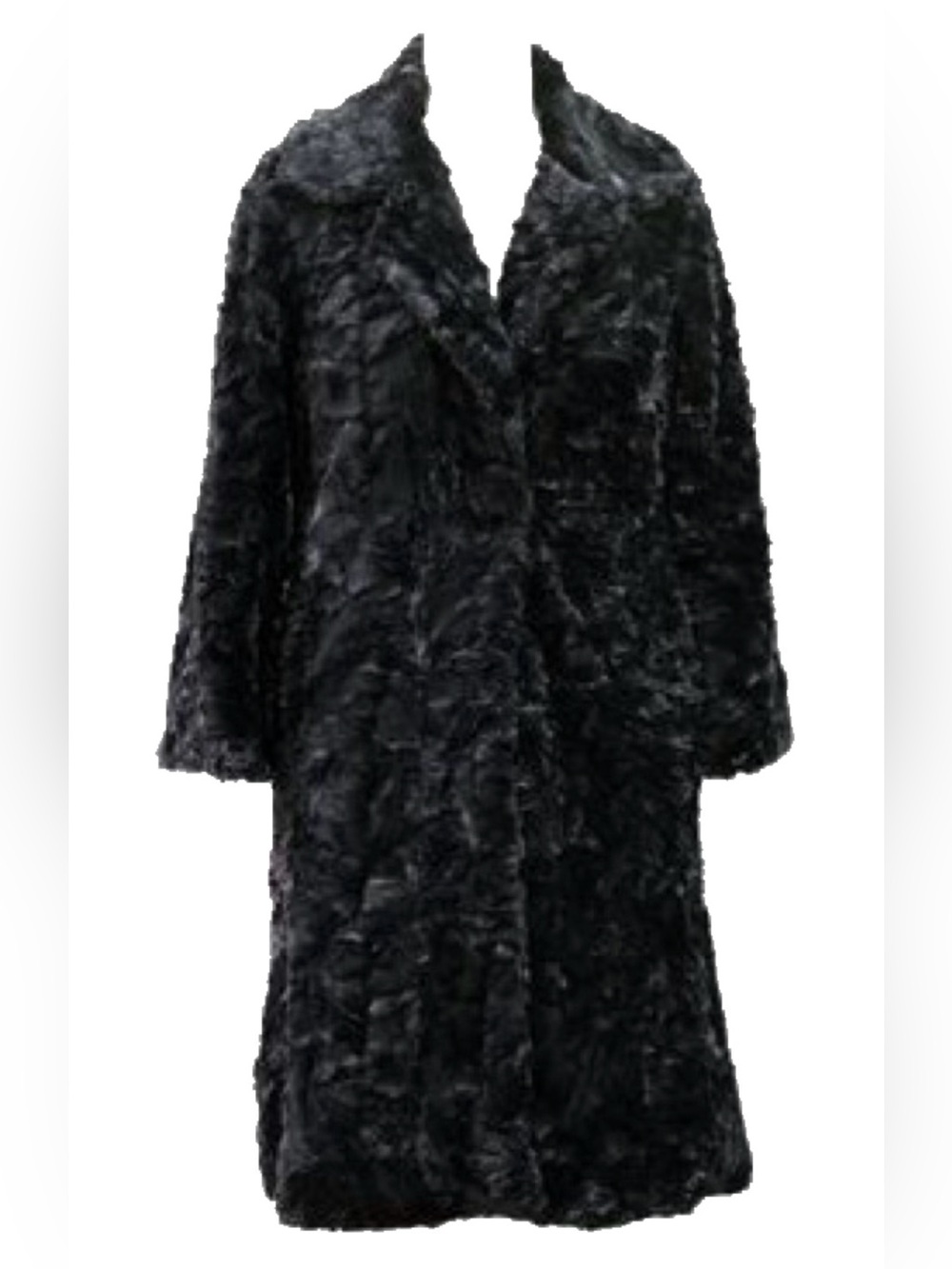 CAbi Black Faux Fur Cocktail Jacket